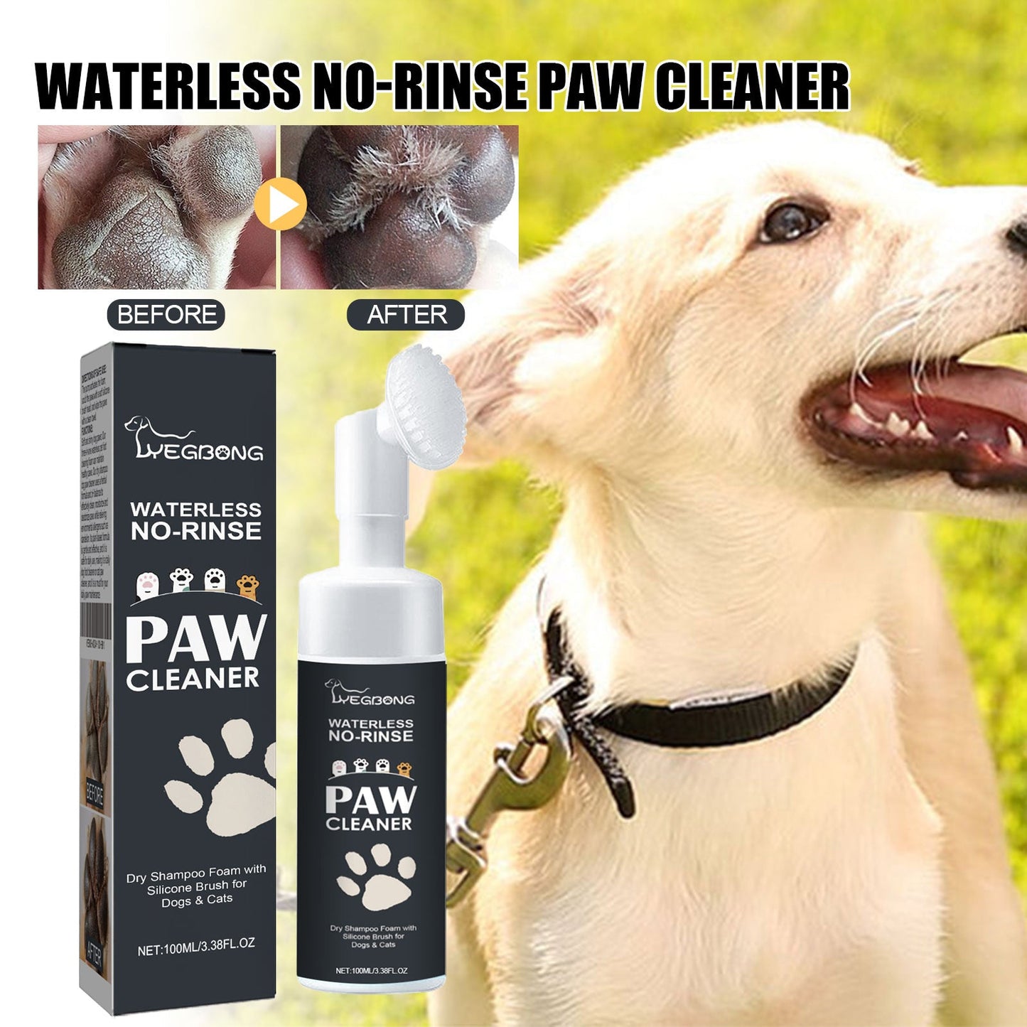 Portable Dog Paw Cleaner - Muddy Paw Washing Cup with Silicone Bristles WhatDaDog Premium Pet Store | Quality Dog & Cat Accessories