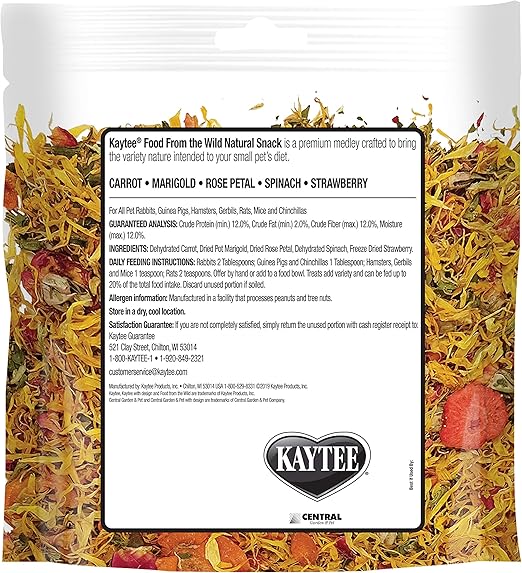 Kaytee Food From the Wild Natural Snack Mix for Small Pets Premium Dog & Cat Toys | WhatDaDog Pet Store