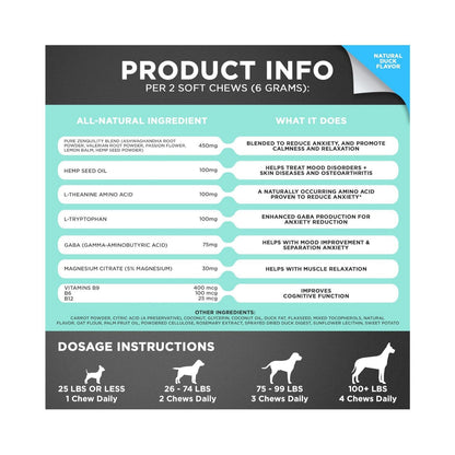 Calming Chews For Dogs Premium Dog & Cat Toys | WhatDaDog Pet Store