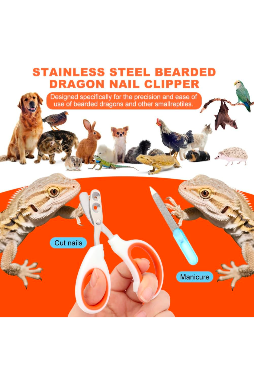 PetPro Dual-Size Nail Clippers for Cats & Dogs Premium Dog & Cat Toys | WhatDaDog Pet Store