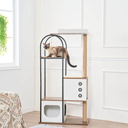 Skyline Multi-Level Cat Tower 59 Inches Tall WhatDaDog Premium Pet Store | Quality Dog & Cat Accessories