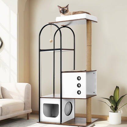 Skyline Multi-Level Cat Tower 59 Inches Tall WhatDaDog Premium Pet Store | Quality Dog & Cat Accessories